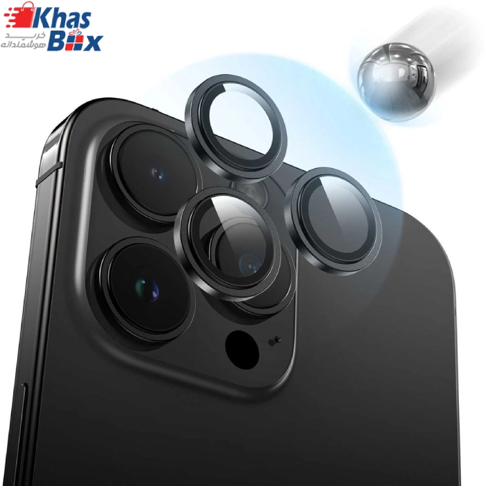 محافظ لنز دوربین اپل iphone 16 Pro / 16 Promax – نقره ای