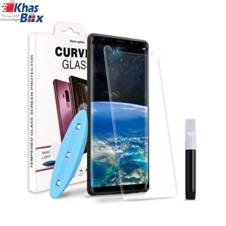 گلس ضدضربه کاملا منحنی UV گوشی samsung galaxy S8