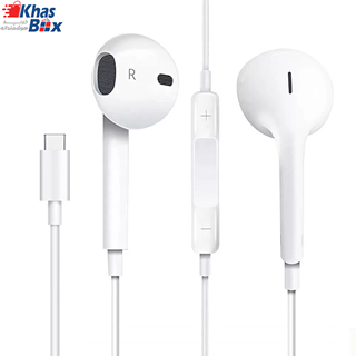 هندزفری آیفون ۱۵ _ EarPods - (پک 10 عددی) 