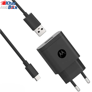 شارژر دیواری موتورولا Rapid توان ۱۰وات همراه با کابل USB Type-C