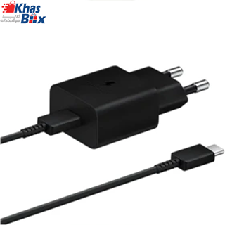  شارژر 15 وات اصلی سامسونگ Samsung 15W PD USB-C Adapter EP-T1510 با کابل تایپ‌سی (اورجینال) 