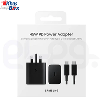 شارژر دیواری 45 وات سامسونگ مدل PD Adapter3 Pin سوپر فست شارژ 2.0