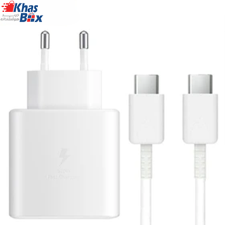 شارژر دیواری 45 وات سامسونگ مدل EP-T4510 به همراه کابل تبدیل USB-C 