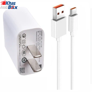 شارژر دیواری شیائومی مدل 22.5W به همراه کابل تبدیل USB اصلی سر کارتنی