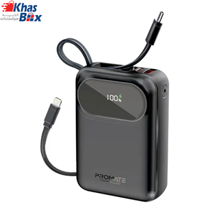 پاوربانک پرومیت مدل PowerPod-10 با ظرفیت 10000 میلی آمپرساعت 